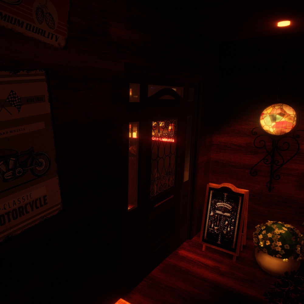 【VRChatワールドデータ販売】MyLittleRoom(202303) オーセンティック地下BAR
