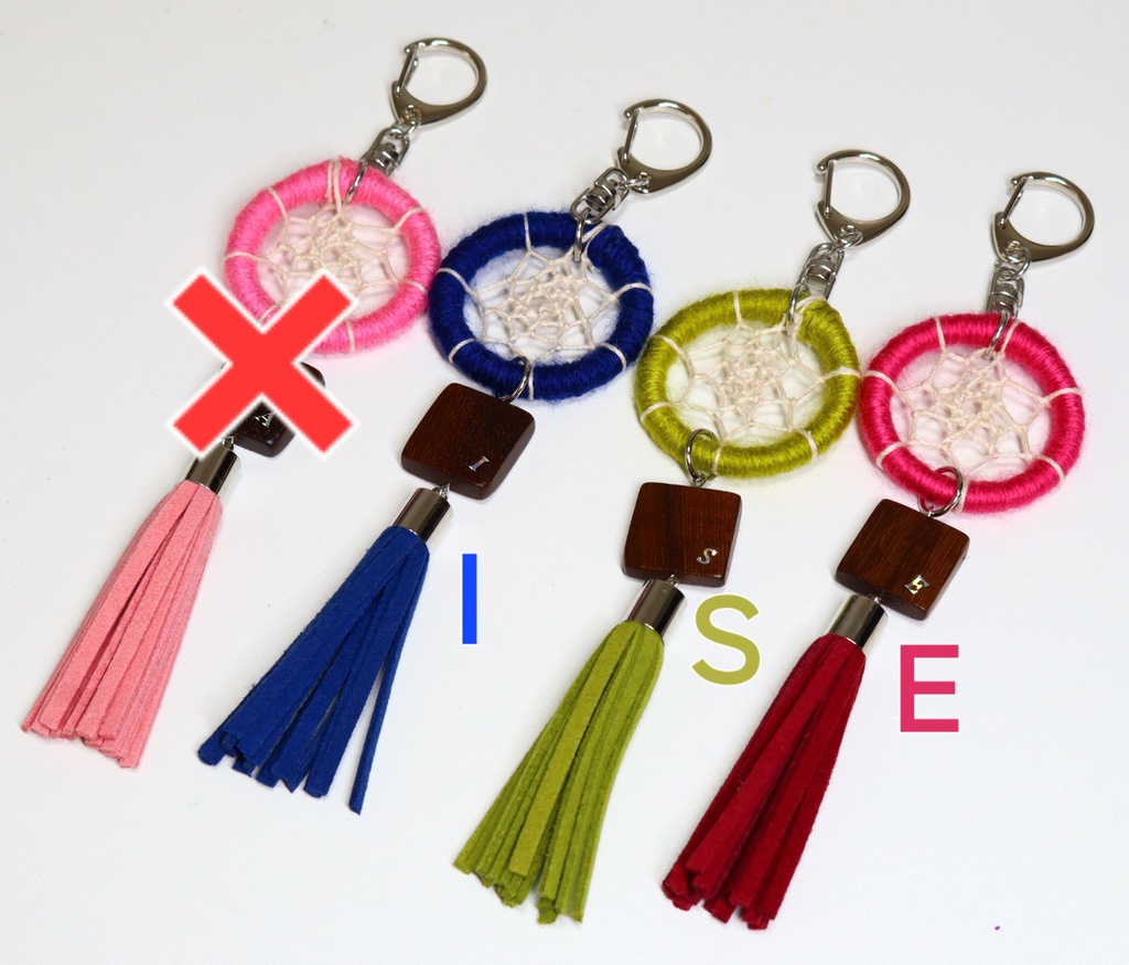 地下鉄ドリームキャッチャー風キーホルダー