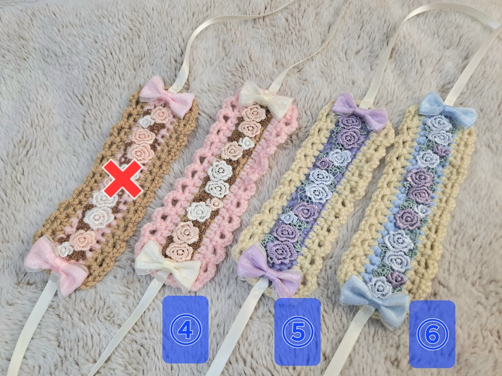 【ぬい用】毛糸ヘッドドレス