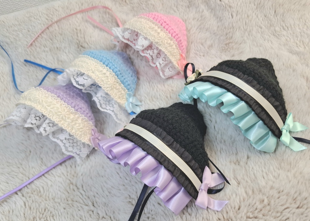 【ぬい用】バブーシュカ風帽子