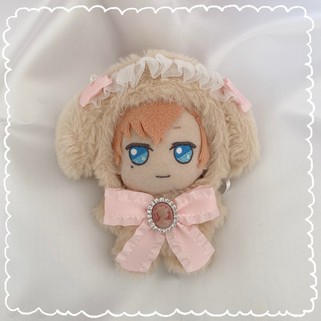 【約10cm 】手が動く♡肉球おすわりぬい服 アンティークピンク 垂れ耳うさぎ ピンク垂れ耳うさぎ - MILK_SHOP - BOOTH