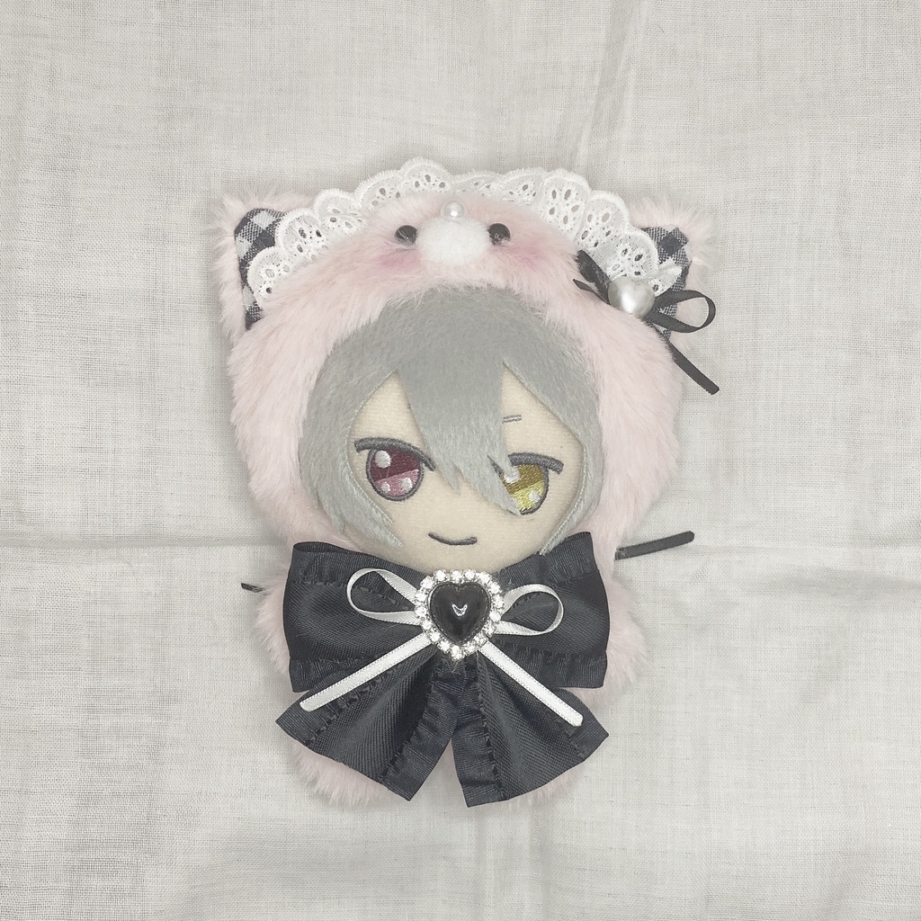 黒チェックねこちゃん🐈⬛【ピンク】