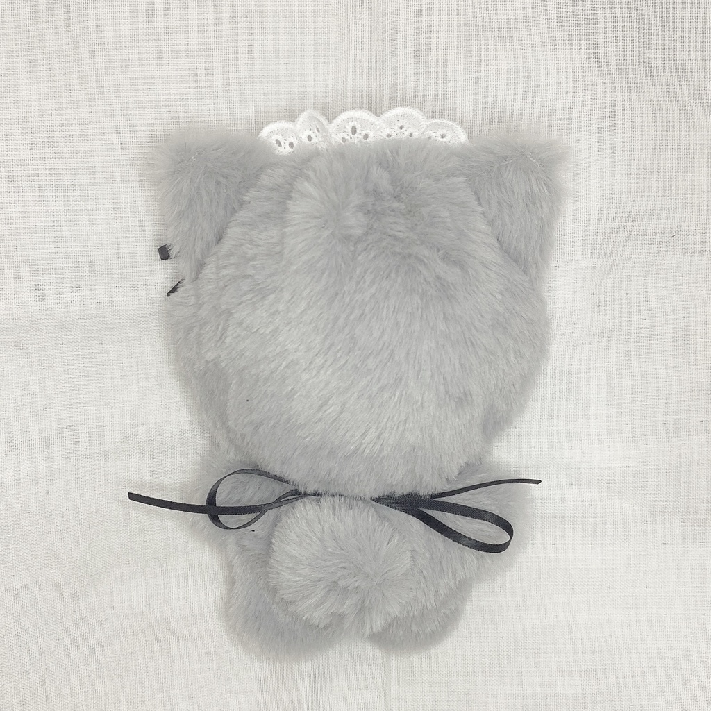 黒チェックねこちゃん🐈⬛ 【グレー】