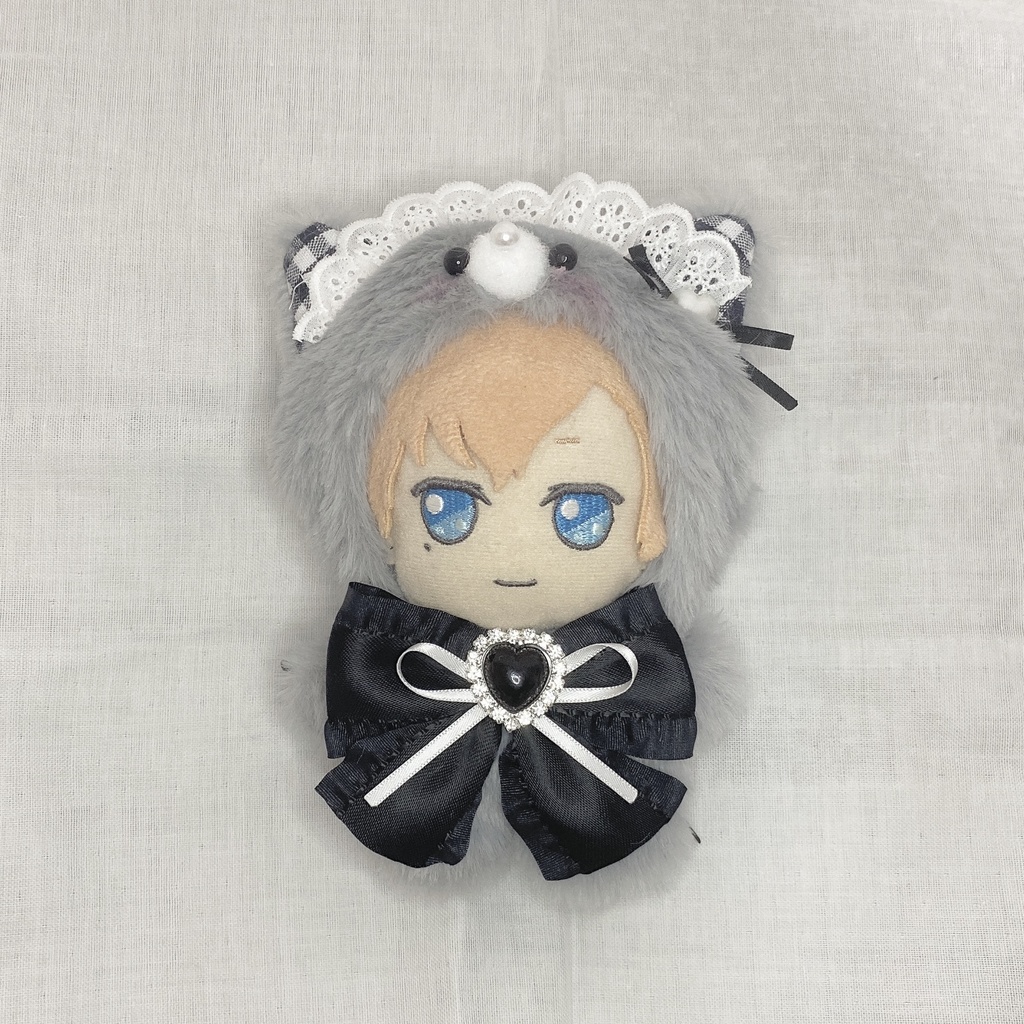 黒チェックねこちゃん🐈⬛ 【グレー】