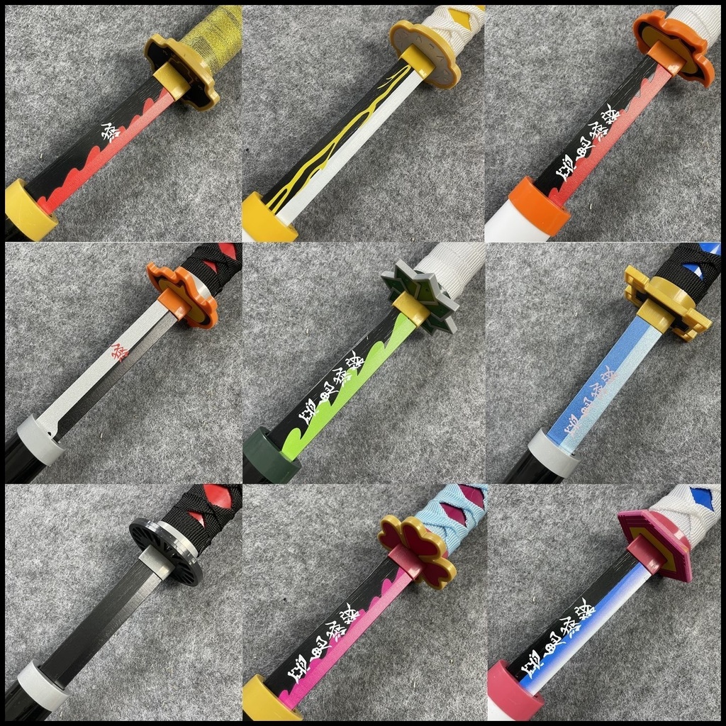 nakorara プレゼント霞柱 蜜璃 コスプレ道具 アクセサリー 撮影道具おもちゃ 木刃 アクセサリー76/98cm