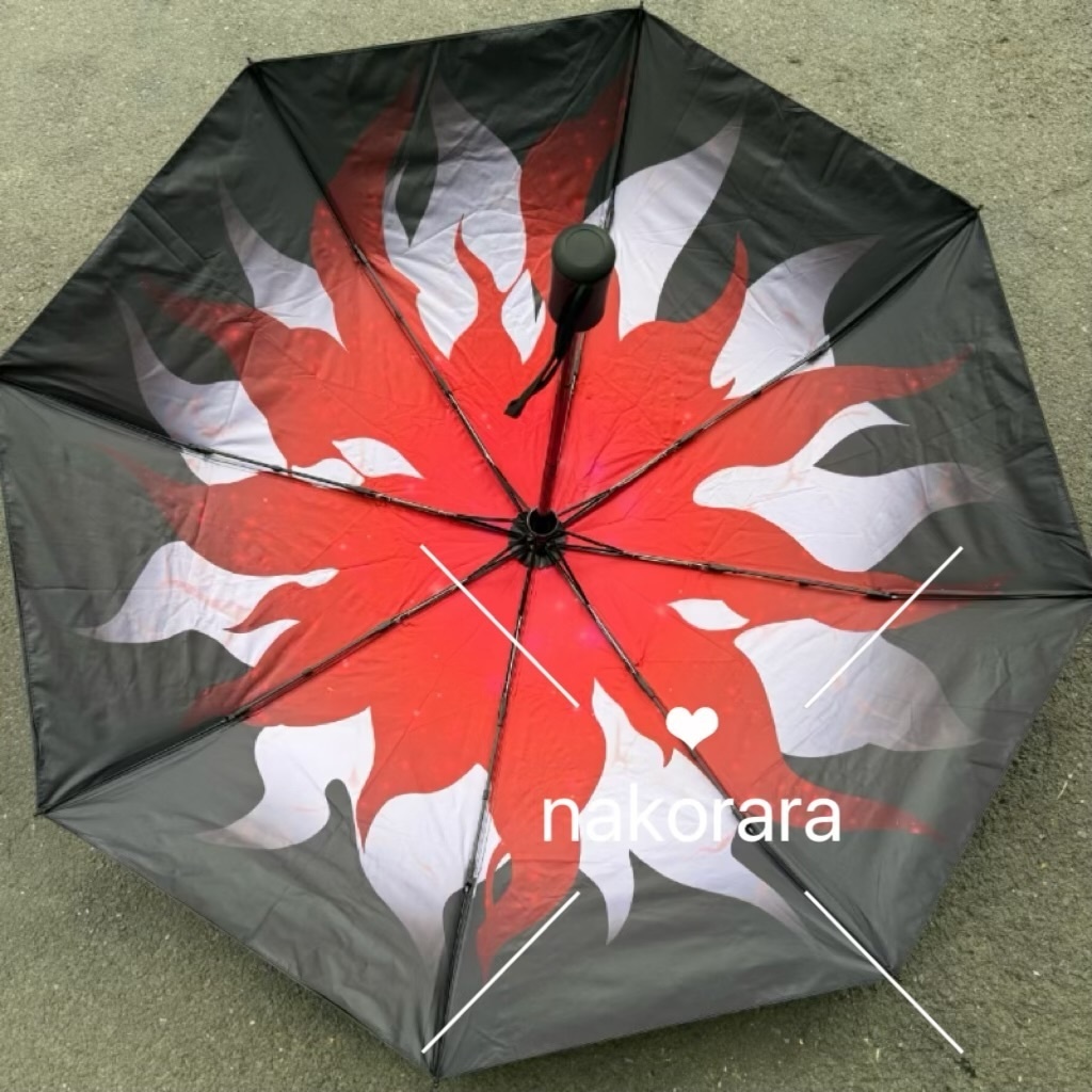 Nakorara　崩壊スターレイル 長夜月 コスプレ道具 傘 両面プリント 
