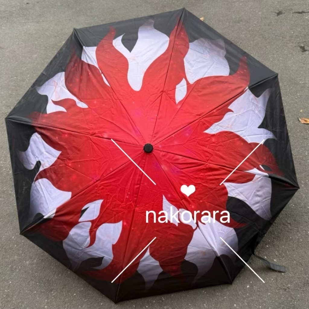 Nakorara 崩壊スターレイル 長夜月 コスプレ道具 傘 両面プリント