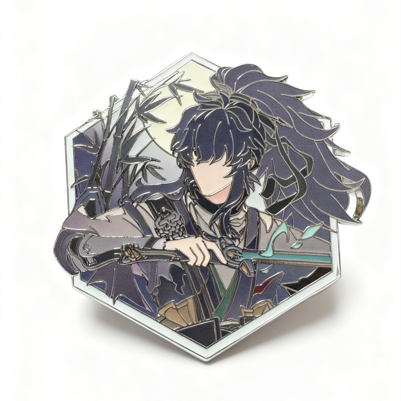 Nakorara　鳴潮　仇遠　缶バッジ　6㎝　印象グッズ　きゅうえん　アクセサリー