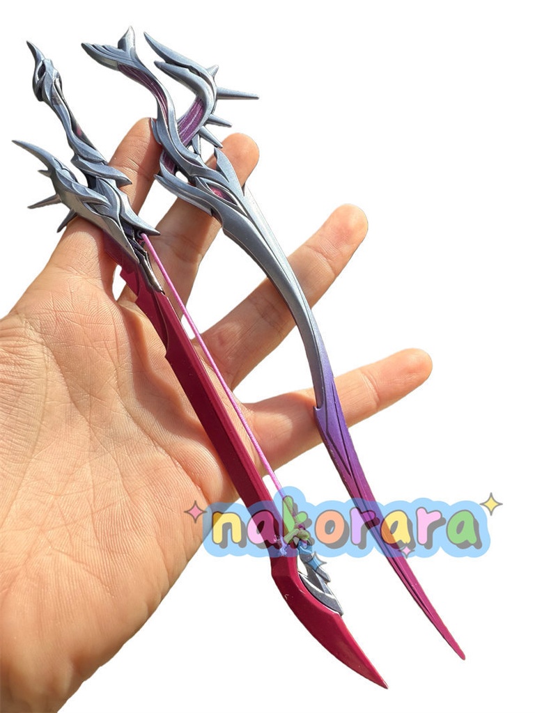 Nakorara 崩壊スターレイル セイレンス コスプレ 琴剣 弓剣 モチーフ武器 22㎝ ダイキャスト製 ミニチュア レプリカ アクセサリー
