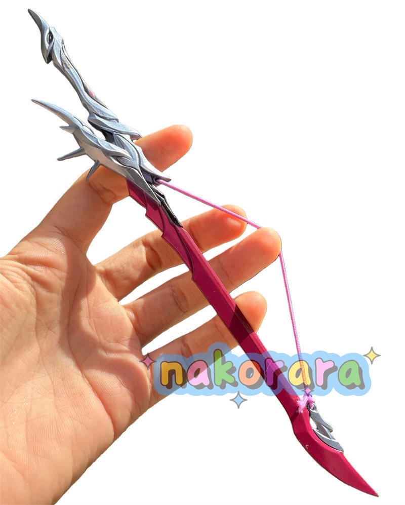 Nakorara 崩壊スターレイル セイレンス コスプレ 琴剣 弓剣 モチーフ武器 22㎝ ダイキャスト製 ミニチュア レプリカ アクセサリー