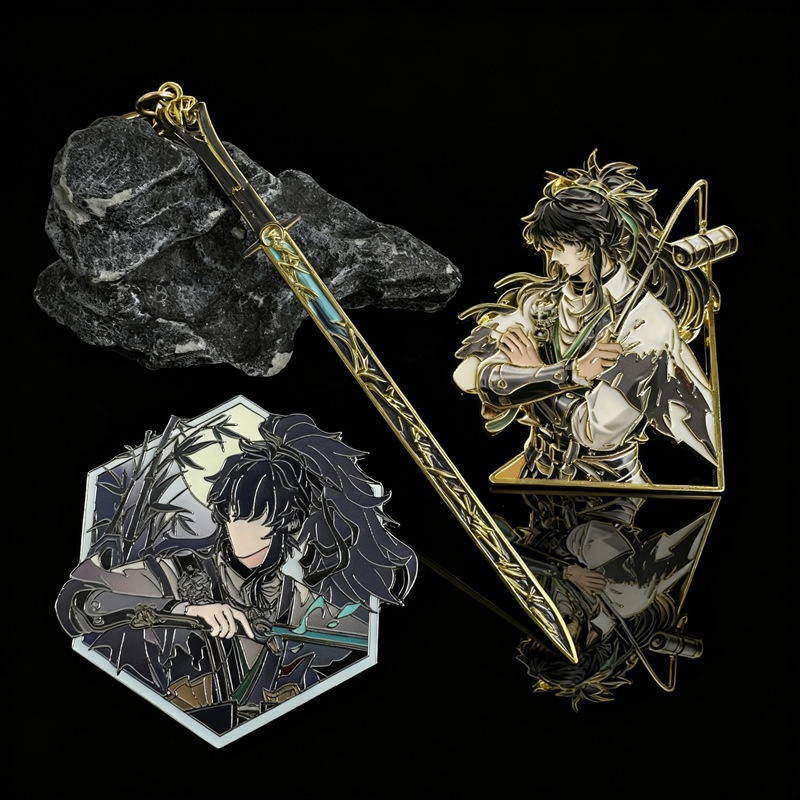 Nakorara　鳴潮　仇遠　缶バッジ　きゅうえん　剣モデル　キーホルダー　萌えグッズ　アクセサリー