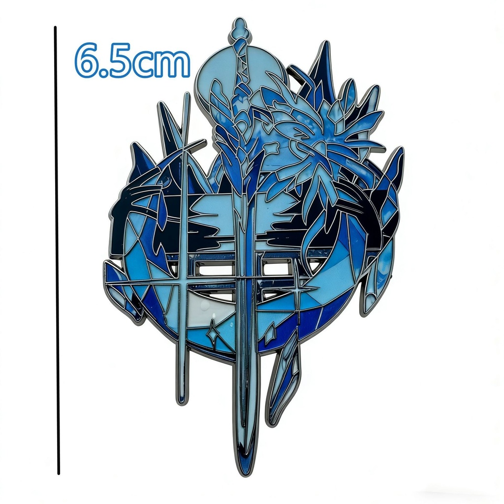  崩壊：スターレイル 鏡流  缶バッジ　アクセサリー　萌えグッズ　合金製　6.5㎝　雲上の五騎士  仙舟「羅浮」