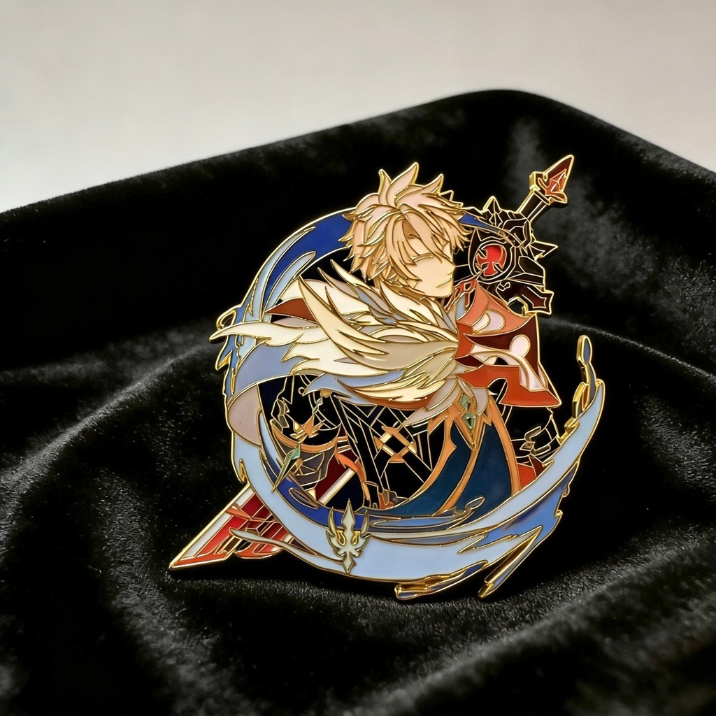 Nakorara　原神　ファルカ　6.5㎝　コスプレ　印象グッズ　同人グッズ　萌えグッズ　缶バッジ　アクセサリー