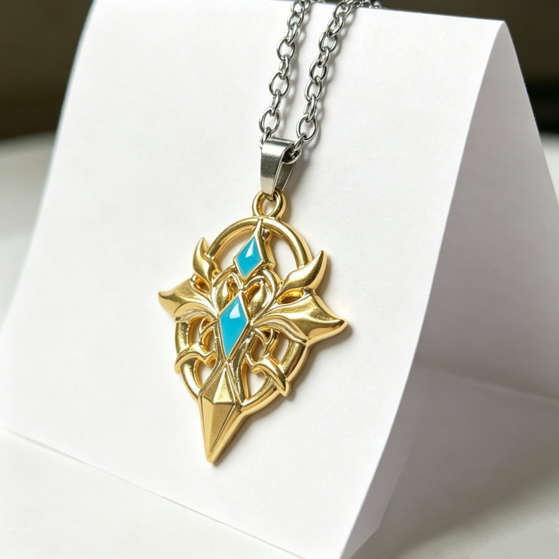 nakorara 原神 ローエン ネックレス　印象グッズ　萌えグッズ　アクセサリー　合金製
