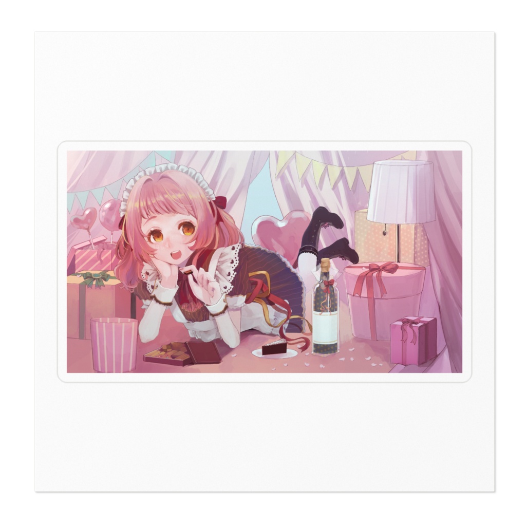 加加阿シュクルオリジナルイラストステッカー