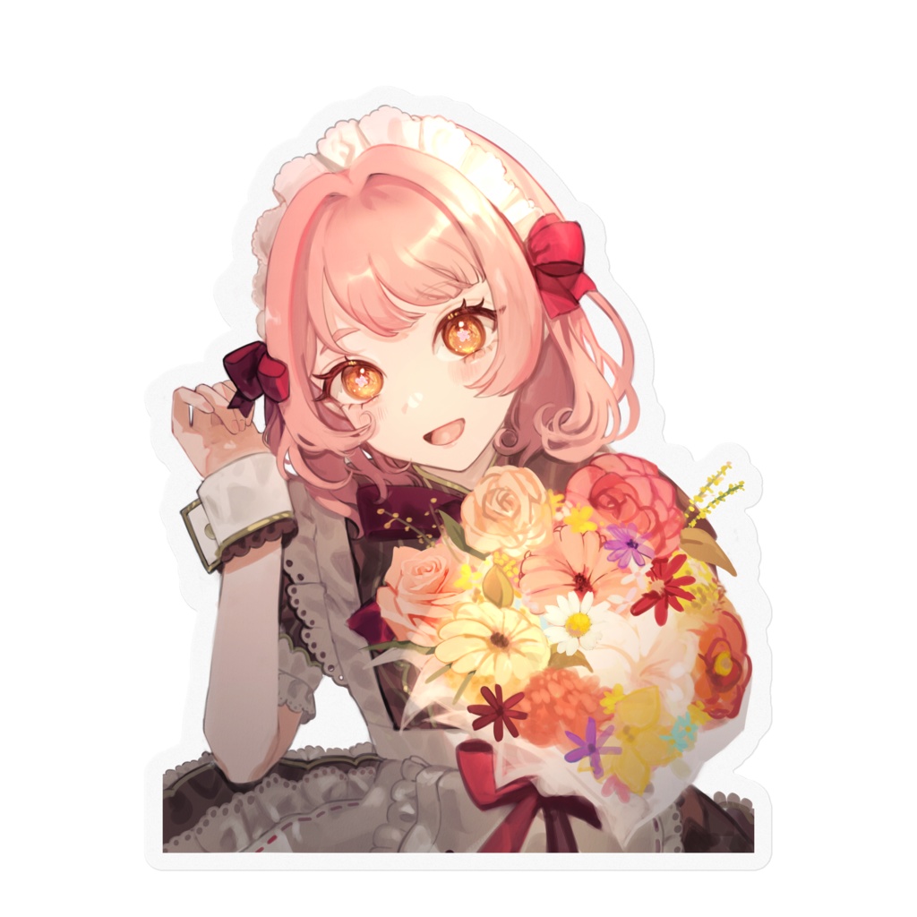 加加阿シュクル2周年記念イラストステッカー(クリア)