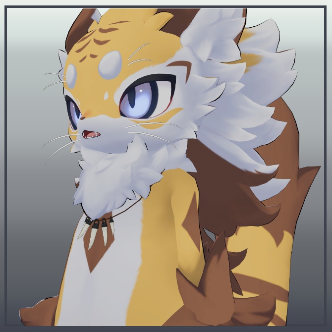 【ちびとら・フォシュニア対応】牙のネックレス