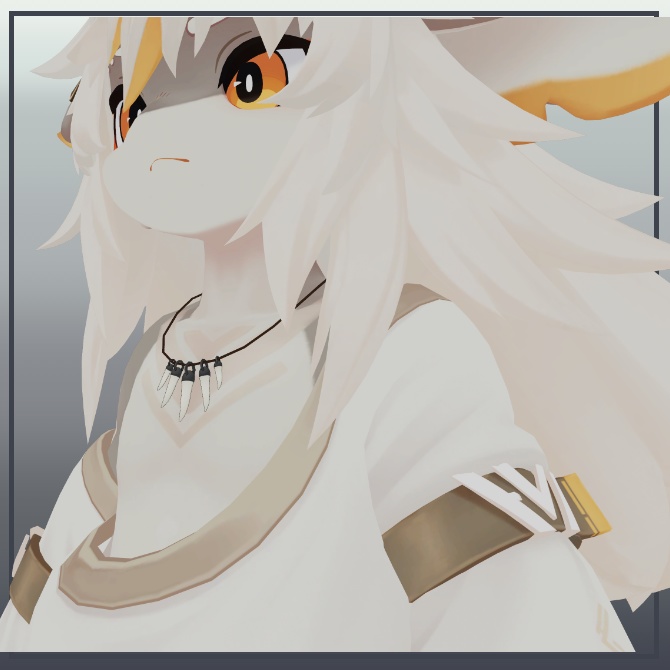 【ちびとら・フォシュニア対応】牙のネックレス