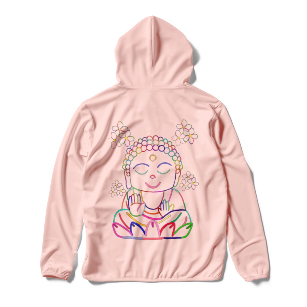 カラフル仏像シリーズ ドライジップパーカー