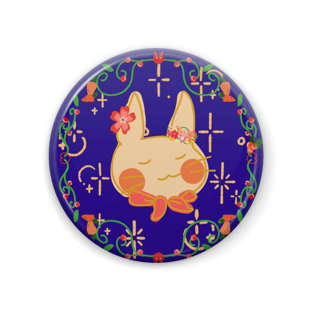 花リース ウサギ