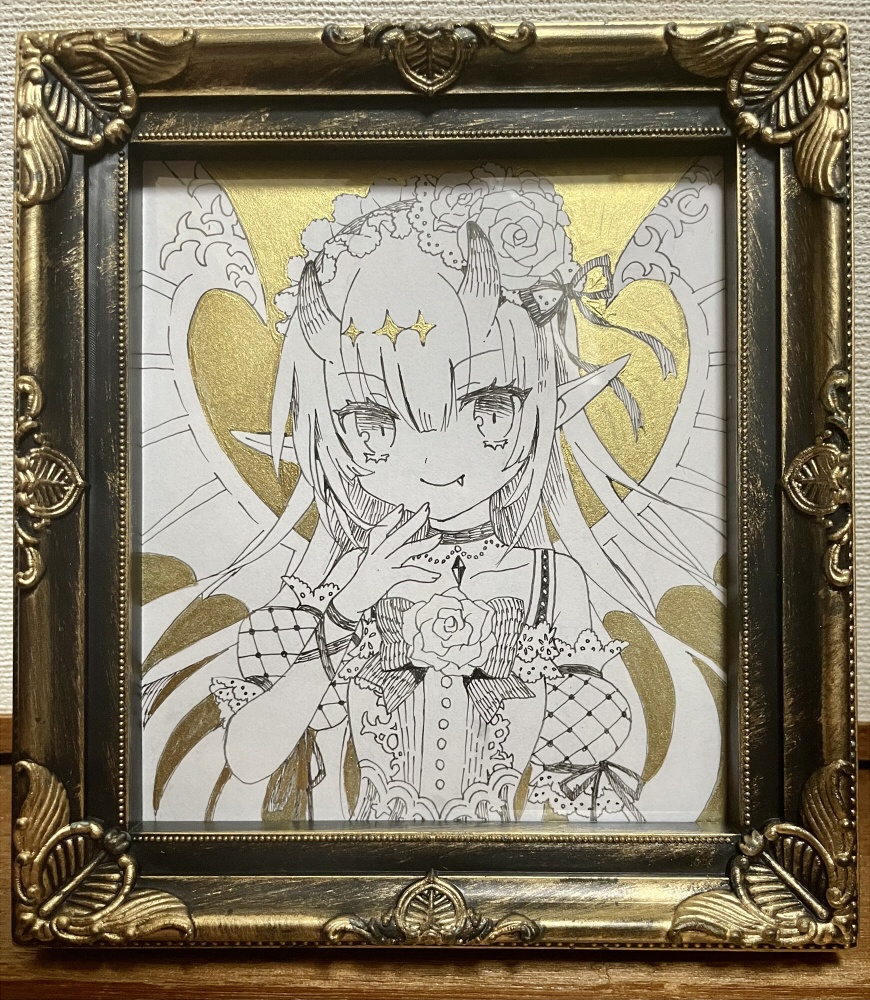 ミニ色紙　悪魔ちゃん