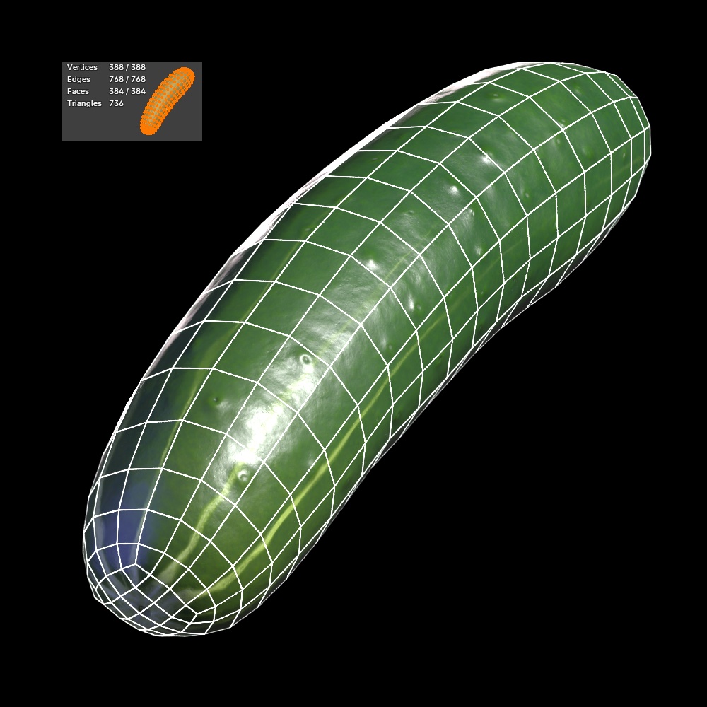 VRC Cucumber with Physbones