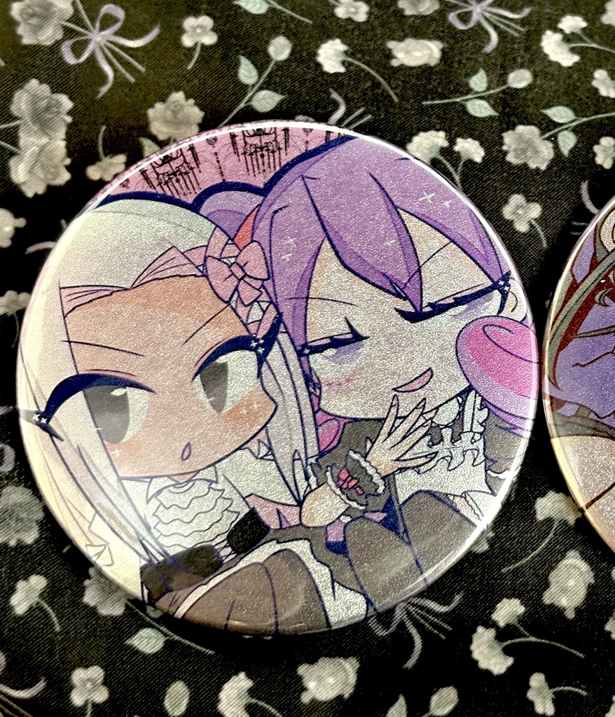 缶ミラー(マゼンタ＆ローズ)