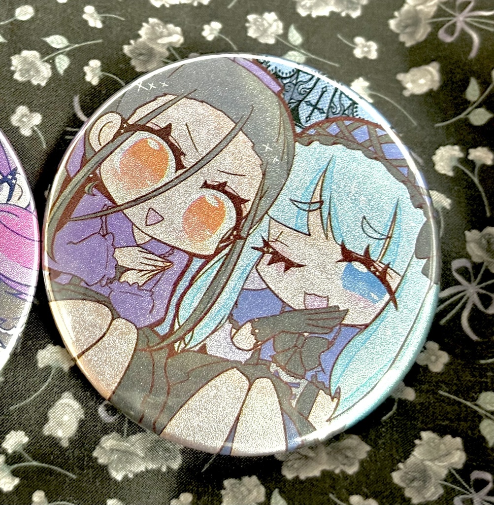 缶ミラー(コーラル＆フューシャ)