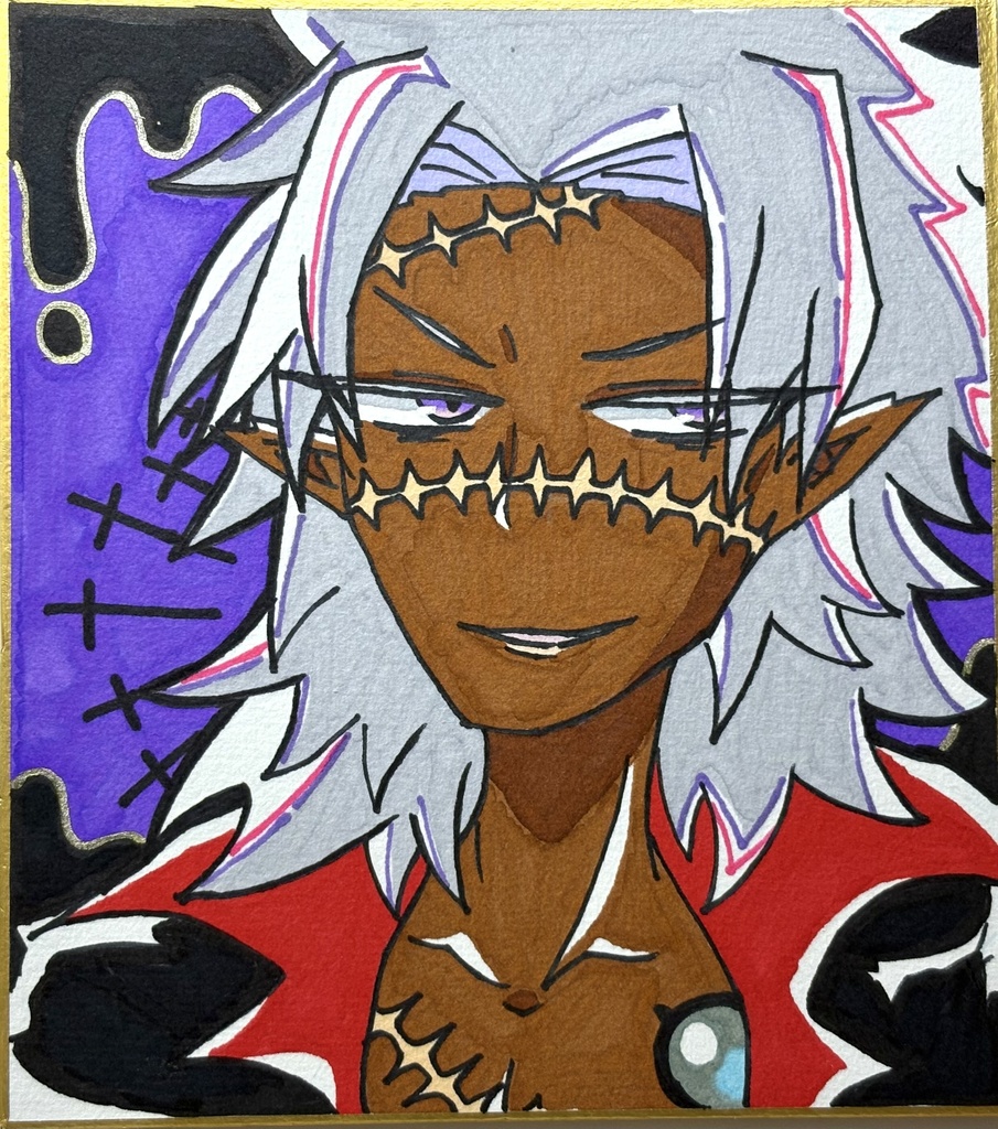 アナログ色紙(ネクロマンサー)