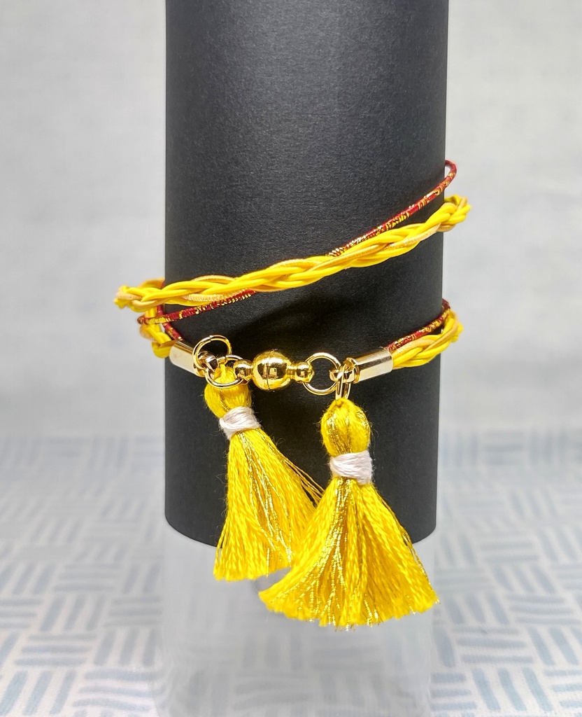 ゲ謎 ゲゲ郎モチーフ 組紐風水引ブレスレット - shiratamashop - BOOTH