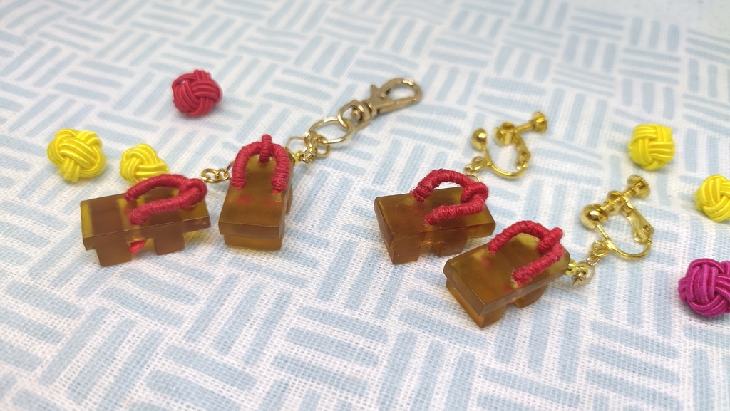 ゲゲ謎 ゲゲ郎の下駄風イヤリング&キーホルダー