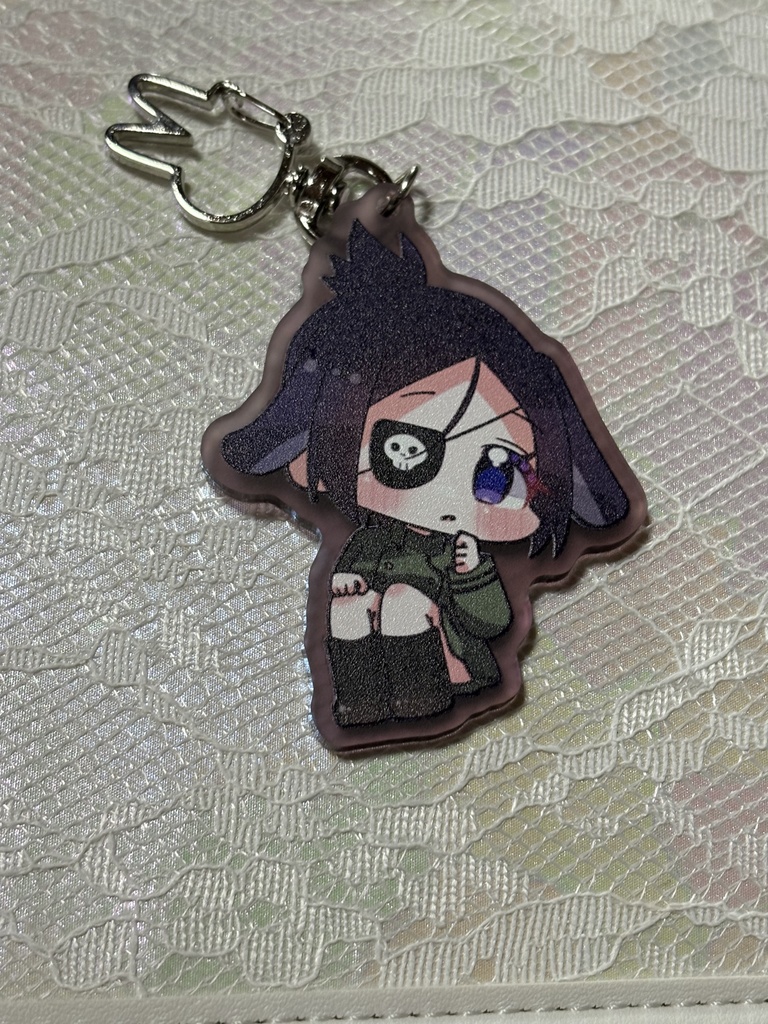 うさちゃんアクキー（クローム）