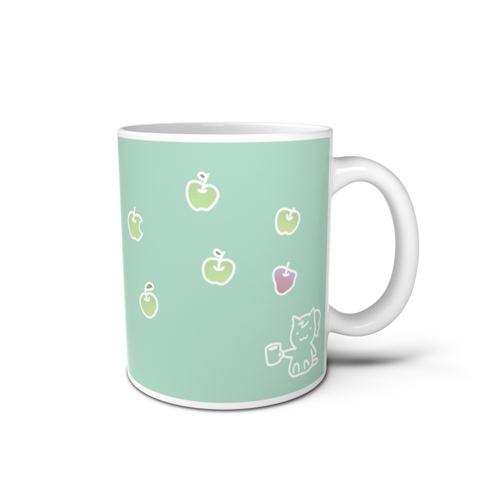 ろっかりんがあなたをじっと見つめるマグカップ