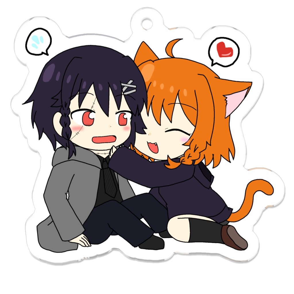 猫パロ幽巡アクリルキーホルダー