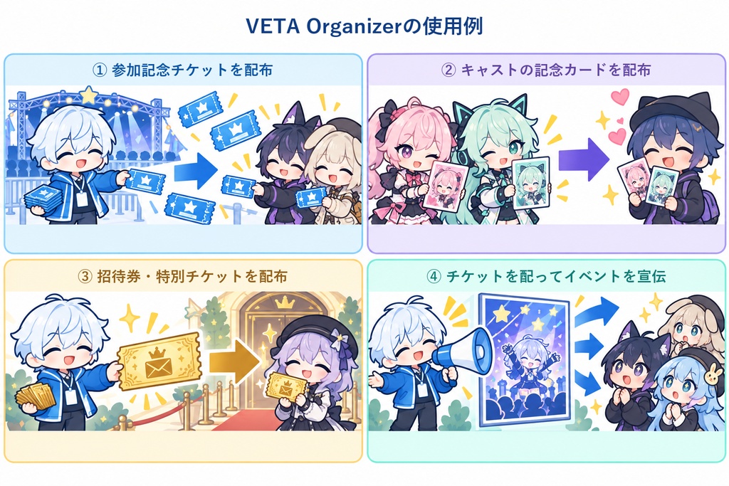 【無料版あり】イベントチケット収集アプリ【VETA】