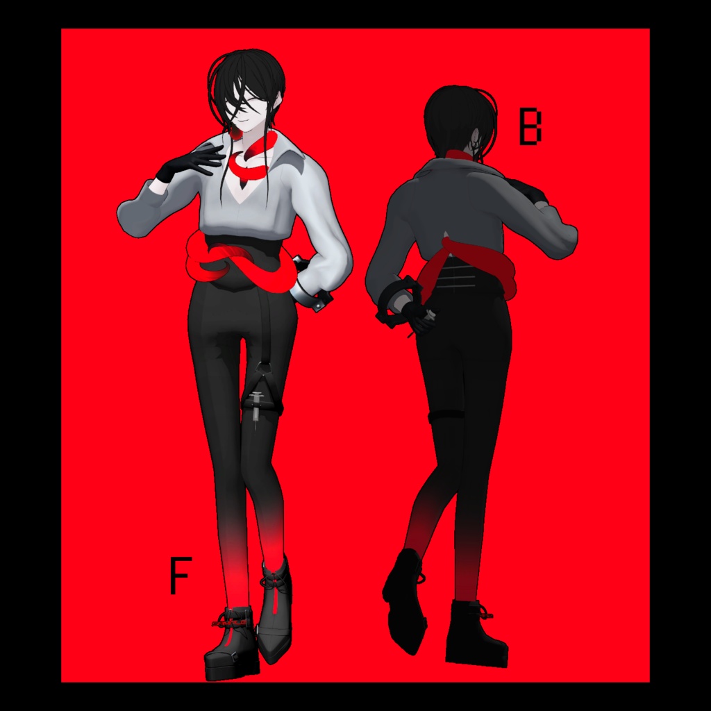 オリジナル3Dアバター「ナイア∴ケース」 #PlusHead