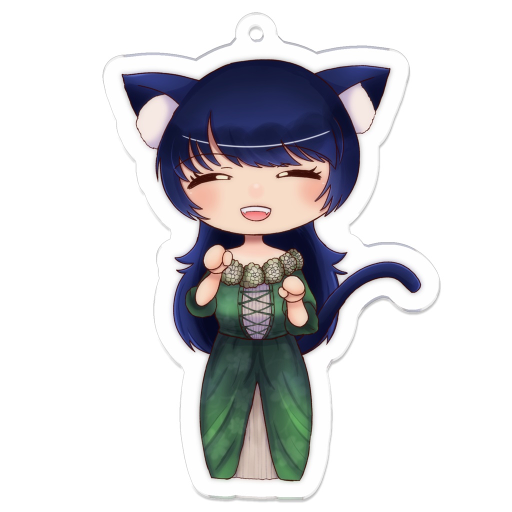 「主人と従者と北欧槍」こん_SAN18表紙キャラクター衣装 アクリルキーホルダー