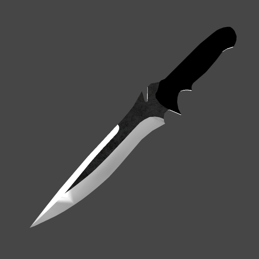 フルタングナイフ 革シース付き【VRChat想定】