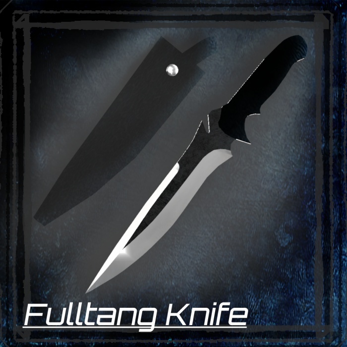 フルタングナイフ 革シース付き【VRChat想定】