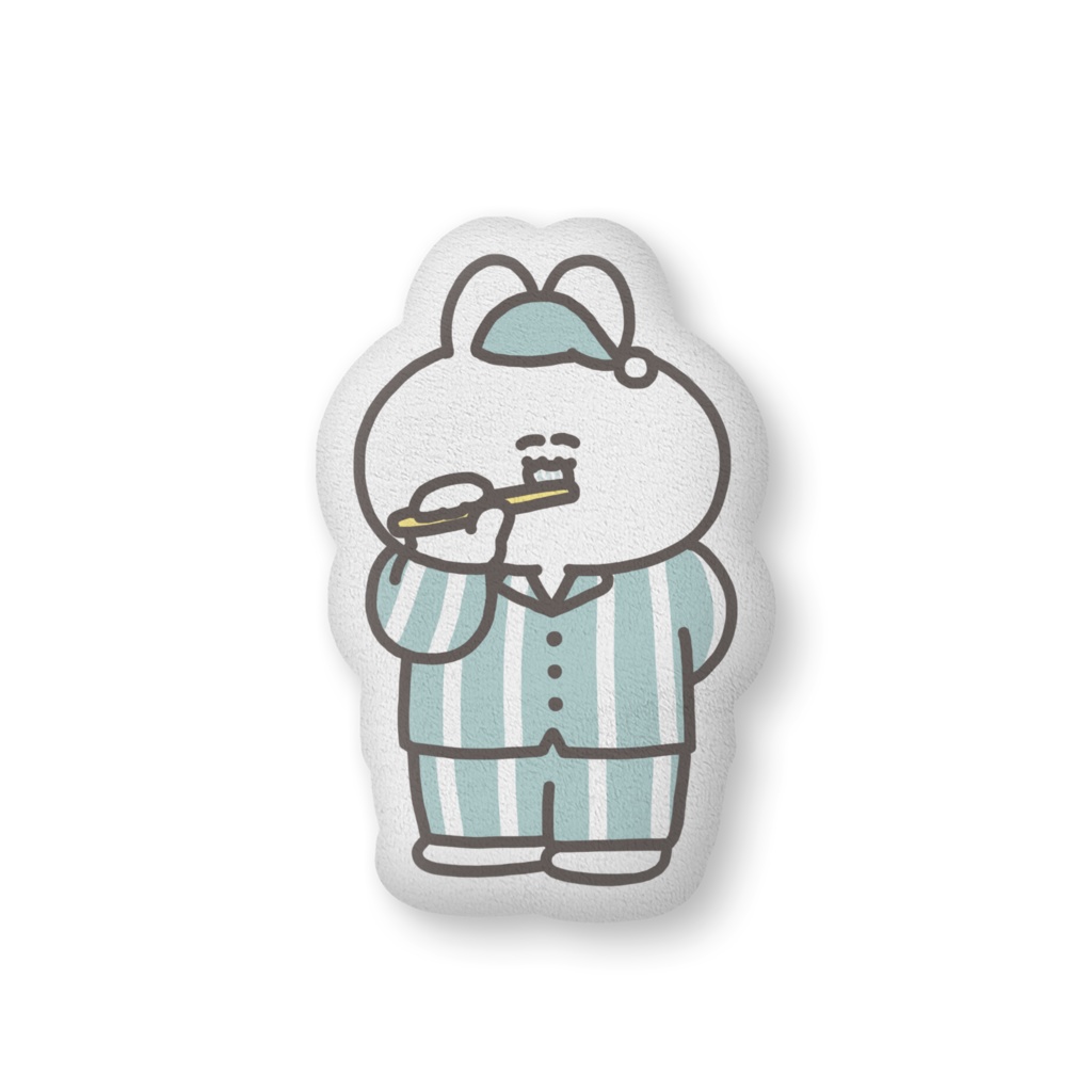 ふかふかクッション(歯磨きうさちゃん)