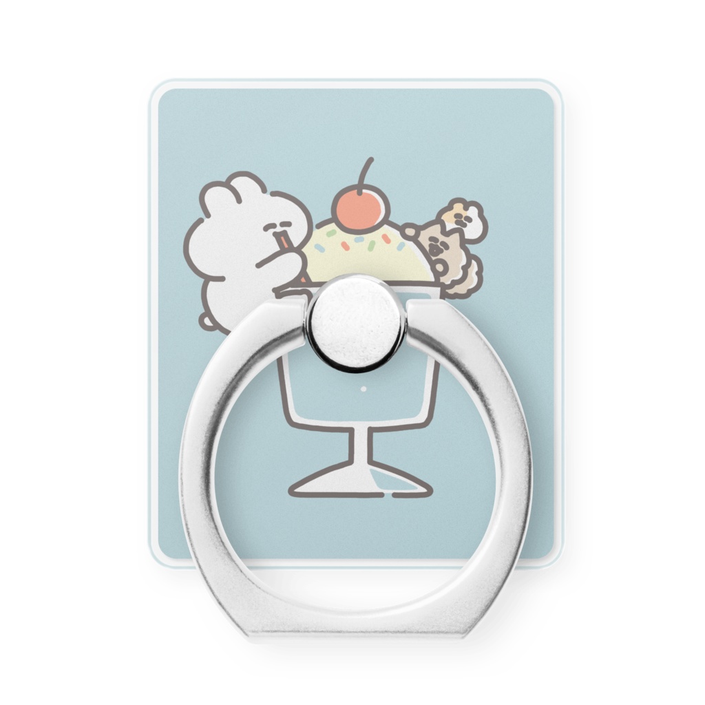 スマホリング(クリームソーダとうさちゃん)