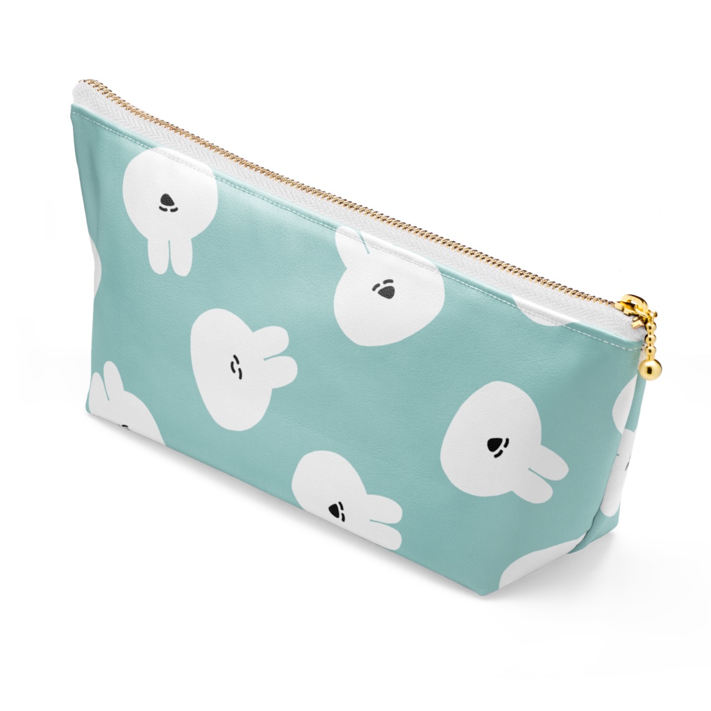 ポーチ（うさちゃんがたくさん 水色）