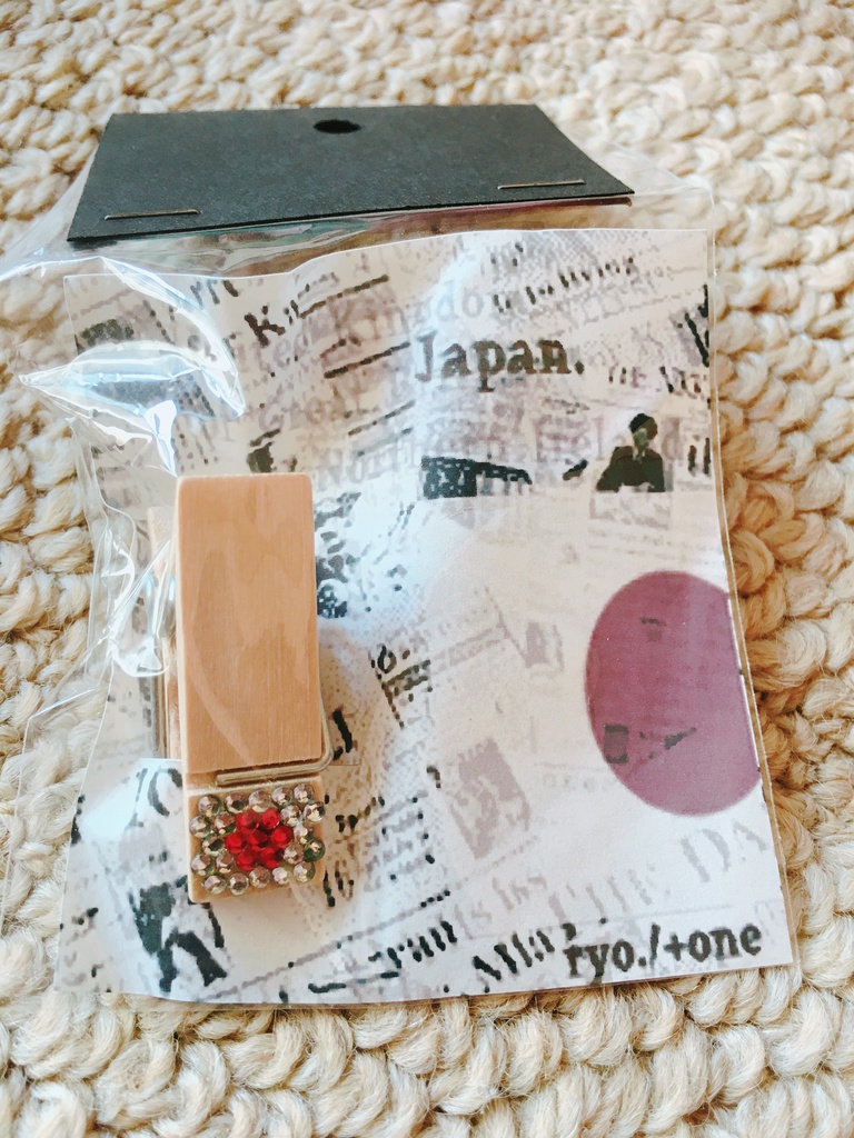 木製クリップ【国旗】