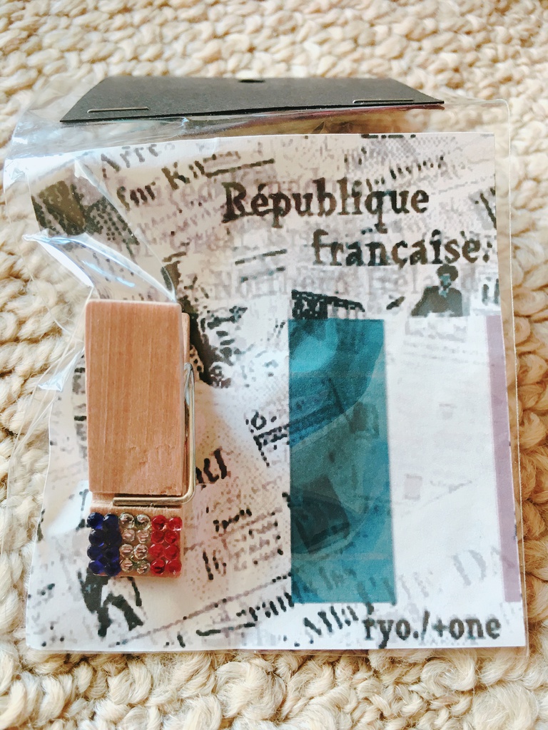 木製クリップ【国旗】