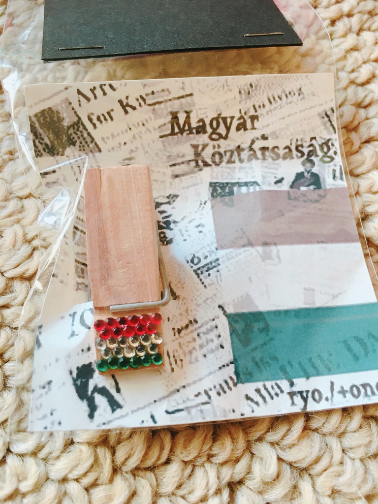 木製クリップ【国旗】