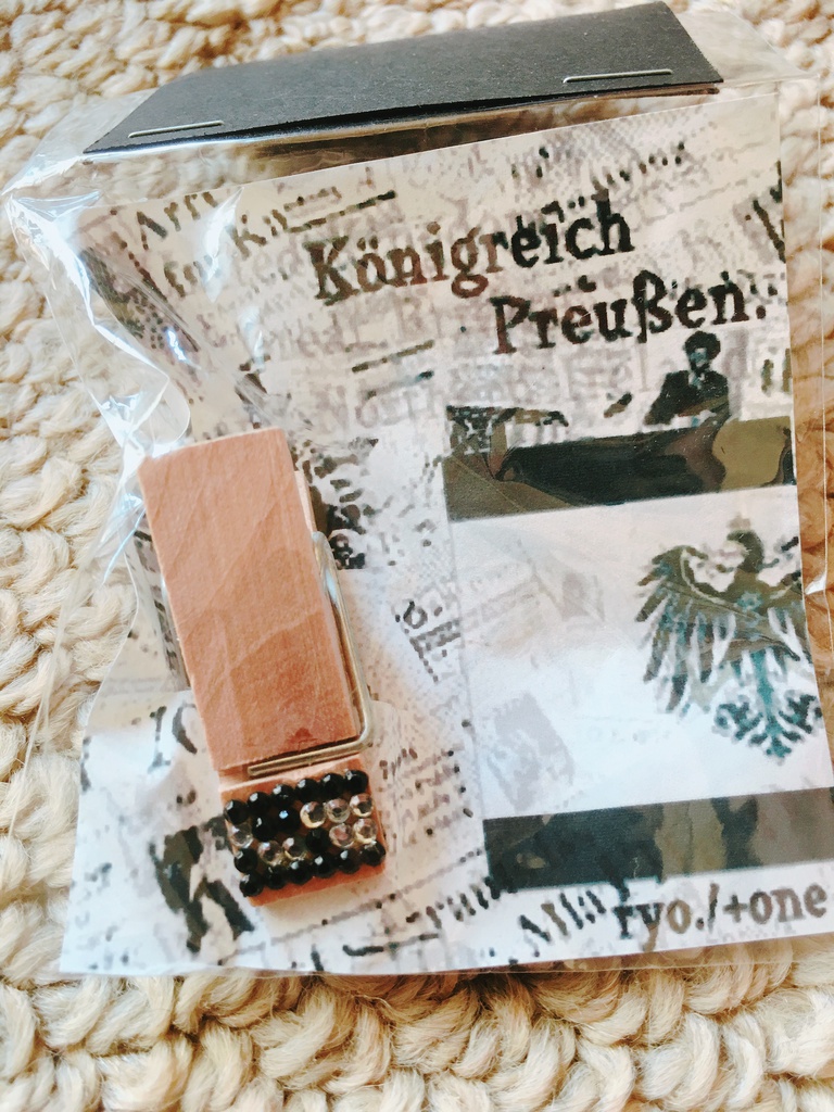 木製クリップ【国旗】