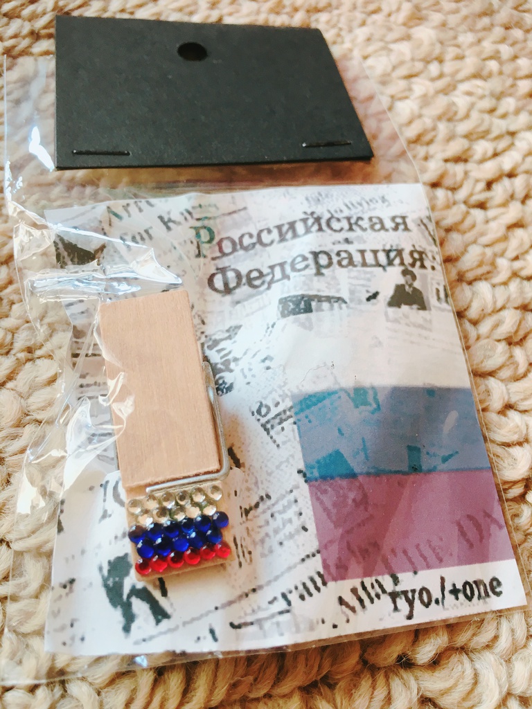 木製クリップ【国旗】