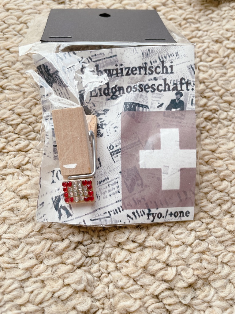 木製クリップ【国旗】