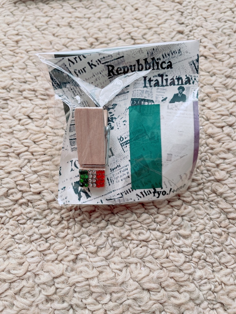 木製クリップ【国旗】