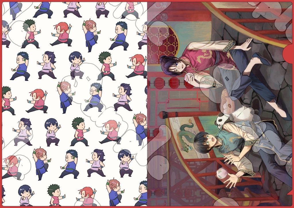 「神ヶ原」「頼城・久森メインチャイナシリーズ」クリアファイル